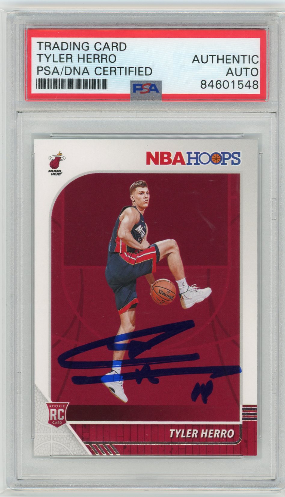 PSA NBA Miami Heat Tyler Herro // Rookie Card Oncard AUTO