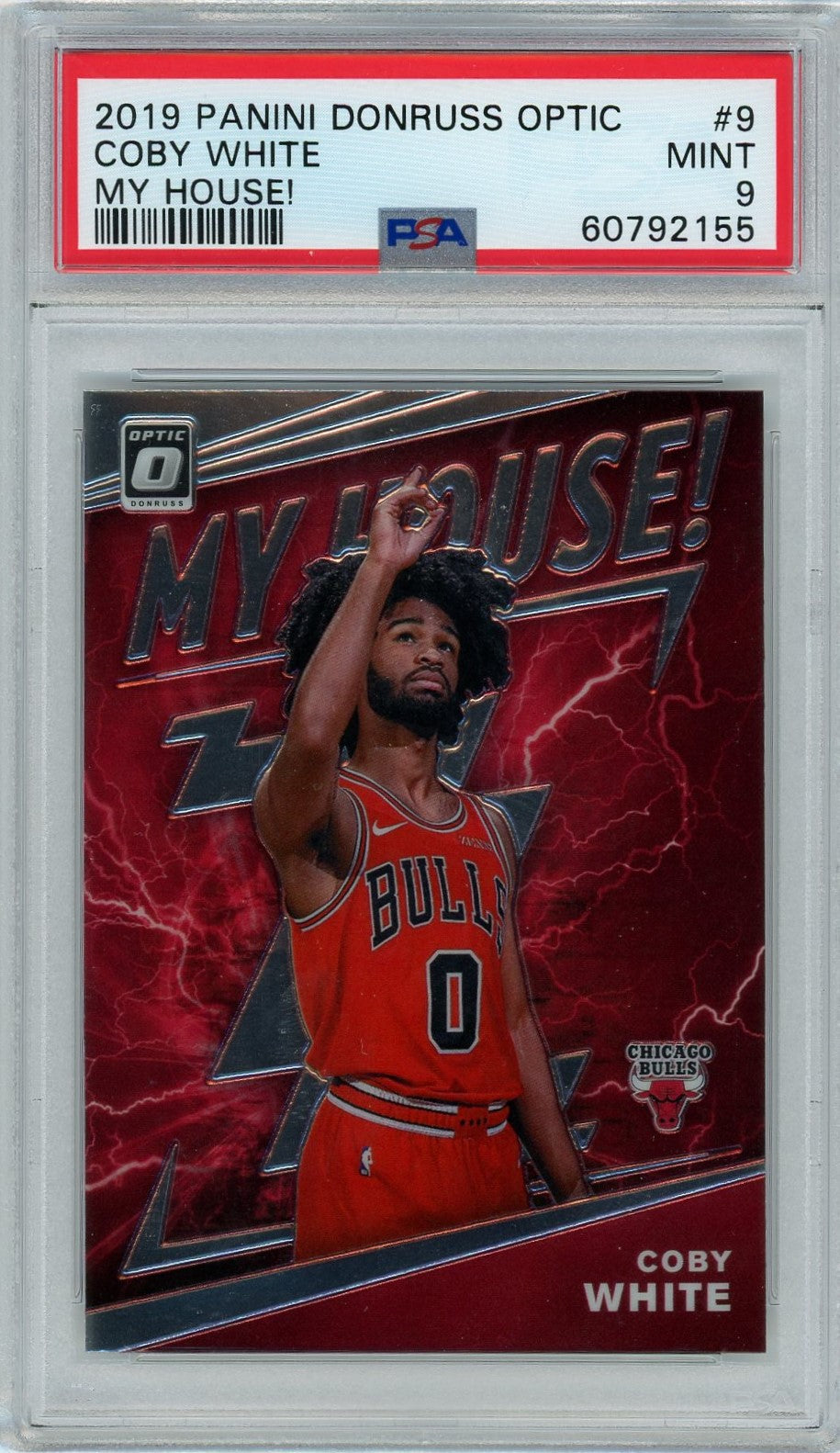 PSA 9 Coby White // My House // 2019 Panini Donruss Optic #9