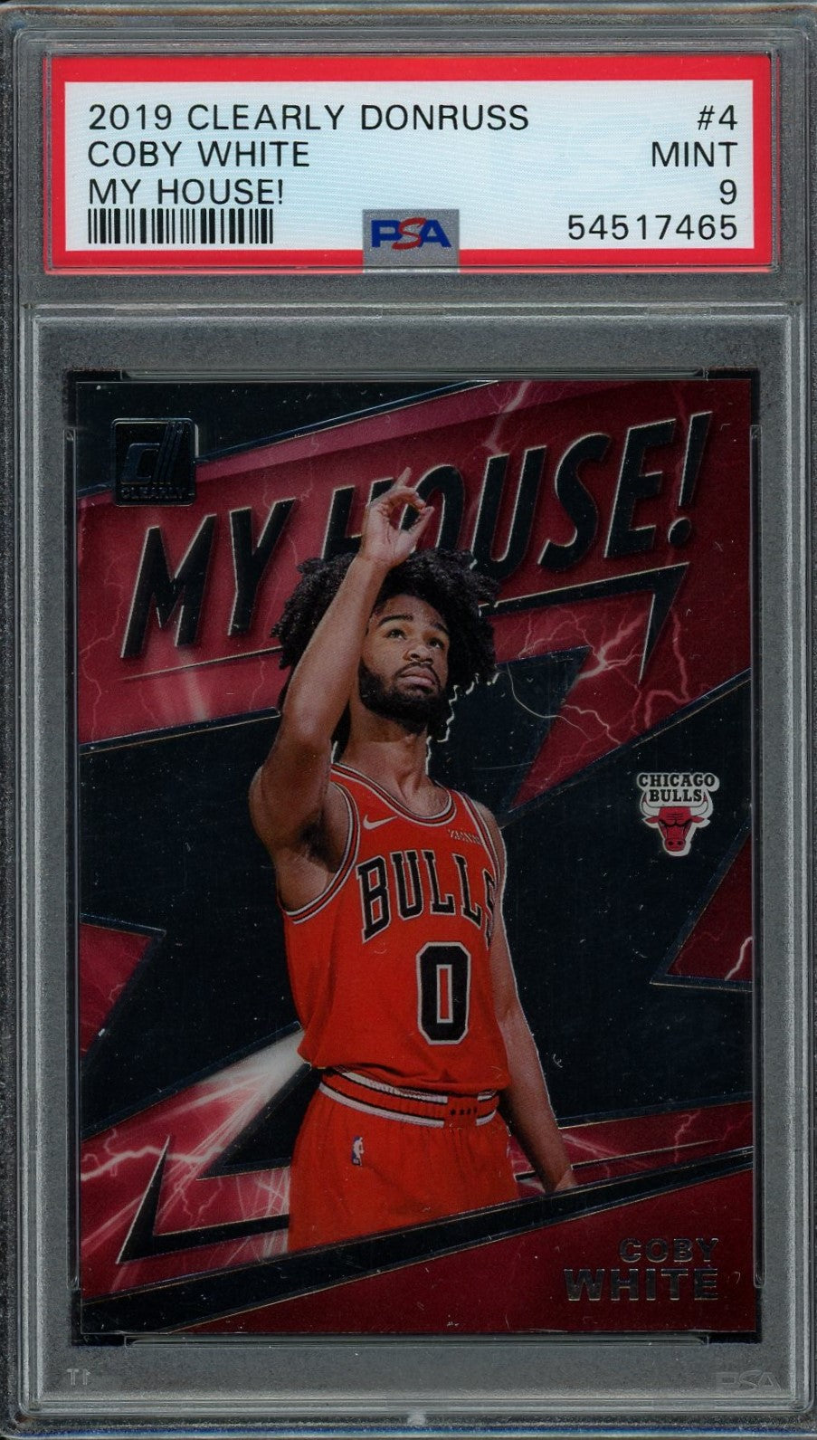 PSA 9 Coby White // My House // 2019 Clearly Donruss #4