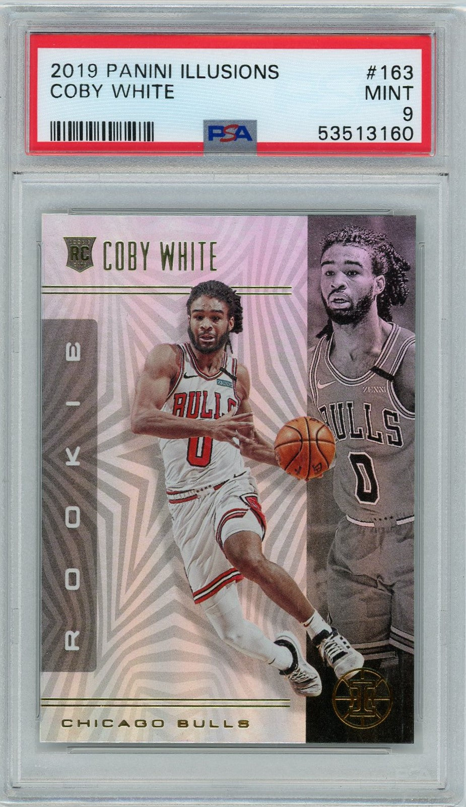 PSA 9 Coby White // 2019 Panini Illusions #163