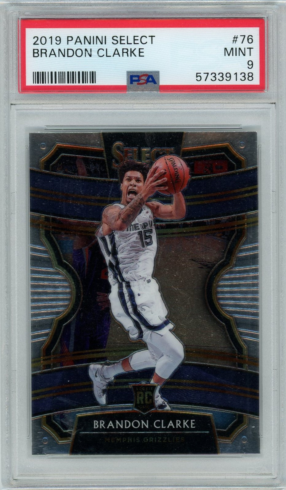 PSA 9 Brandon Clarke // 2019 Panini Select #76