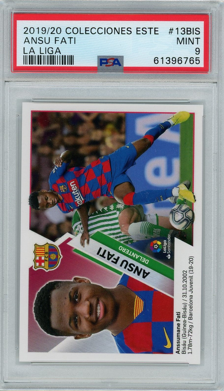 PSA 9 Ansu Fati // 2019-20 La Liga #13BIS