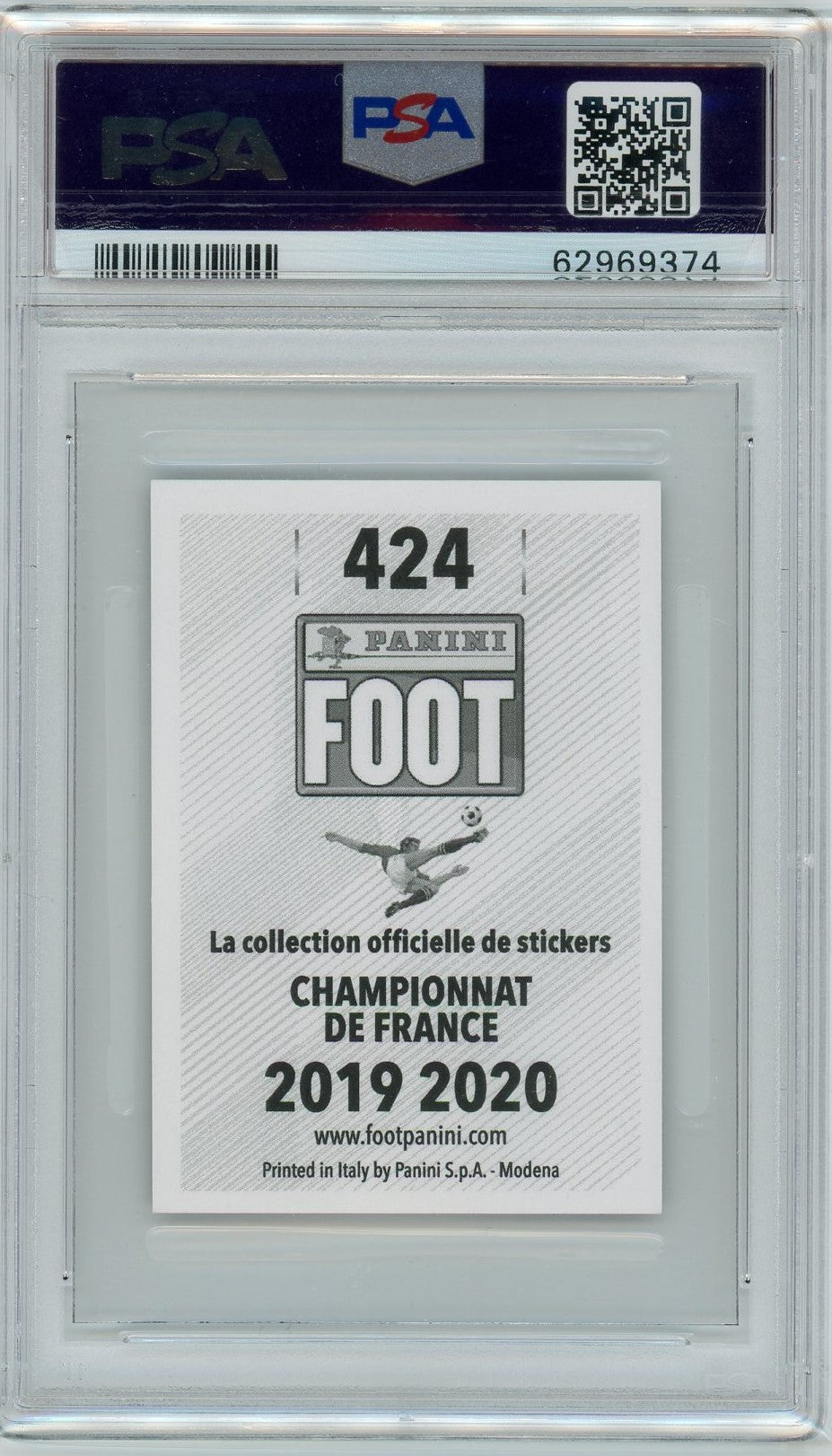 PSA 8 Eduardo Camavinga // 2019 Panini Foot #424