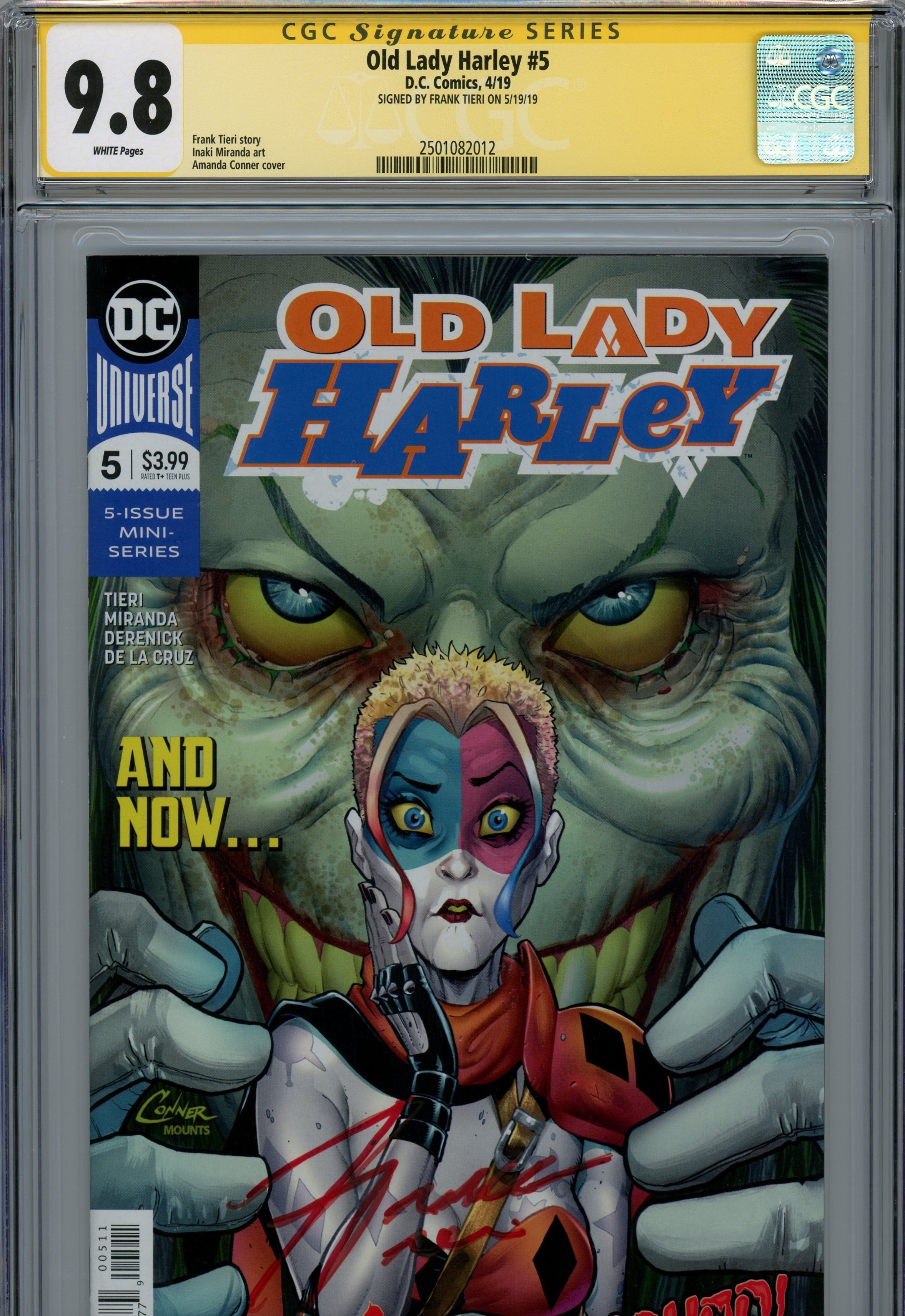 CGC 9.8 Old lady harley signature series // signed by Frank Tieri 2019/04 #5