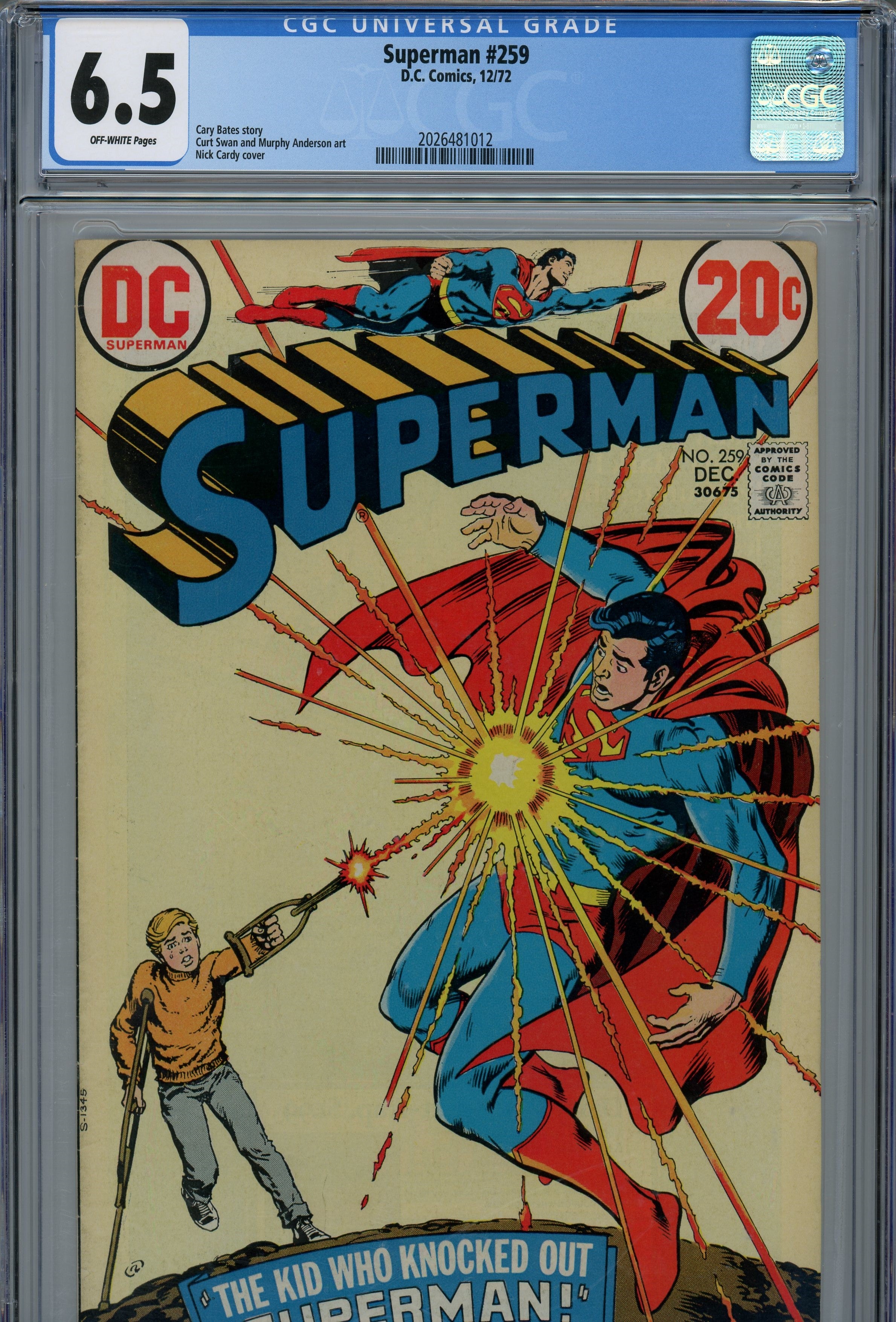 CGC 6.5 Superman DC Comics 1972/12 #259