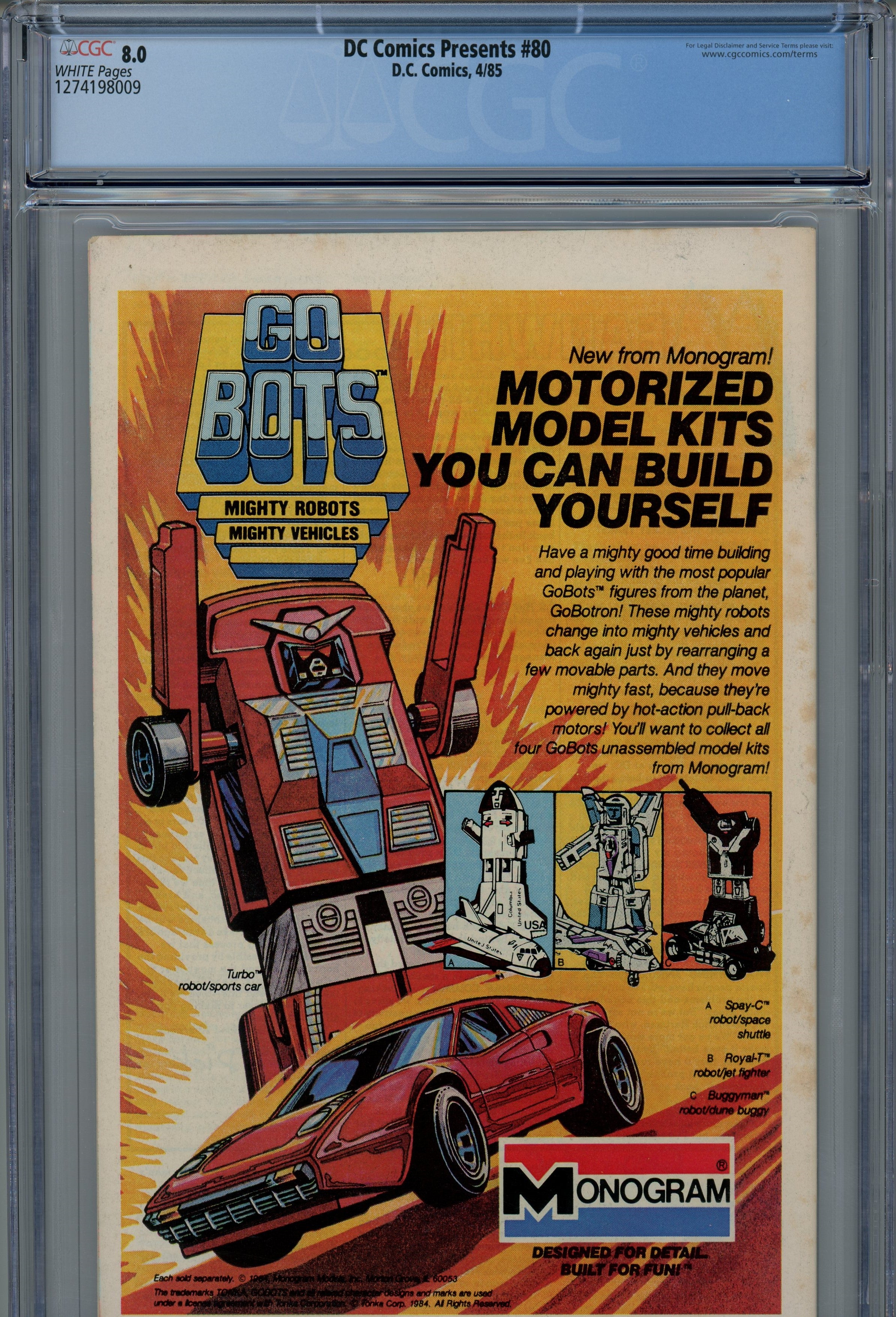 CGC 8.0 Superman DC Comics Legion of super-heroes 1985/04 #80