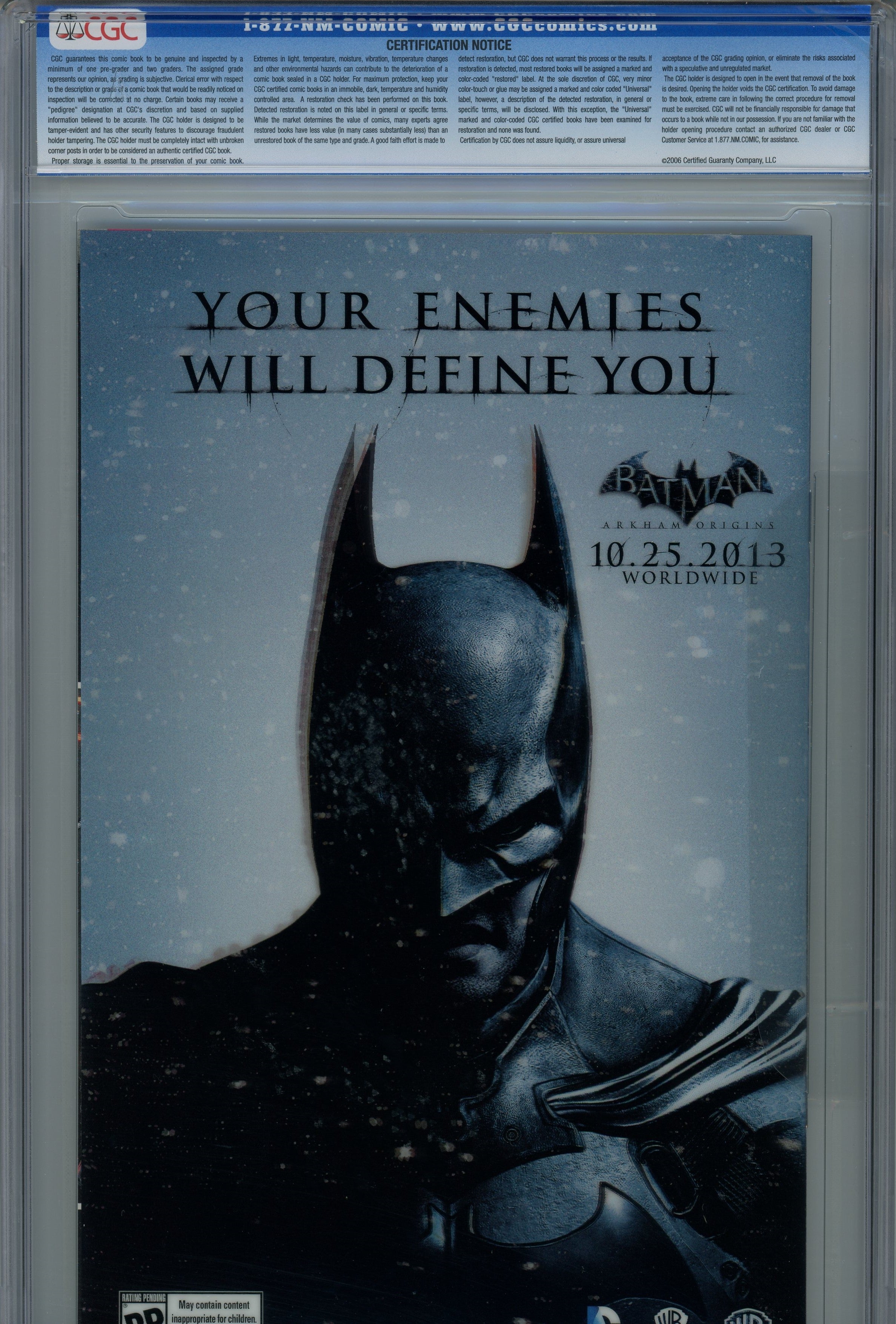 CGC 9.8 Batman Penguin DC Comics 3D Lenticular cover 2013/11 #23.3