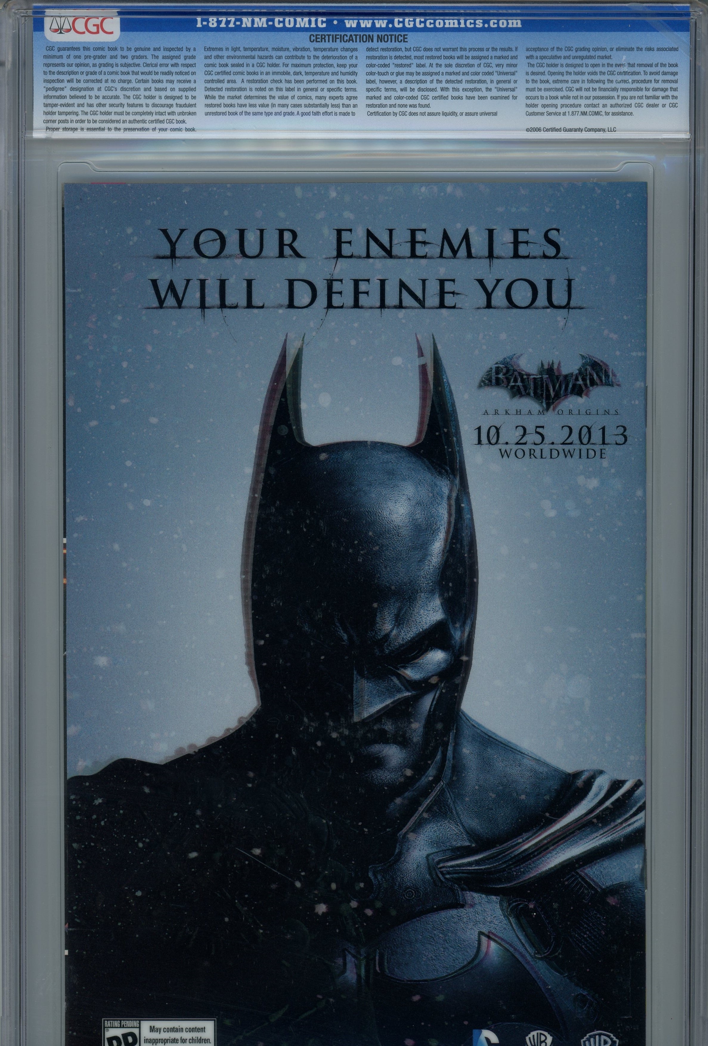 CGC 9.8 Superman Parasite DC Comics 3D Lenticular cover 2013/11 #23.4