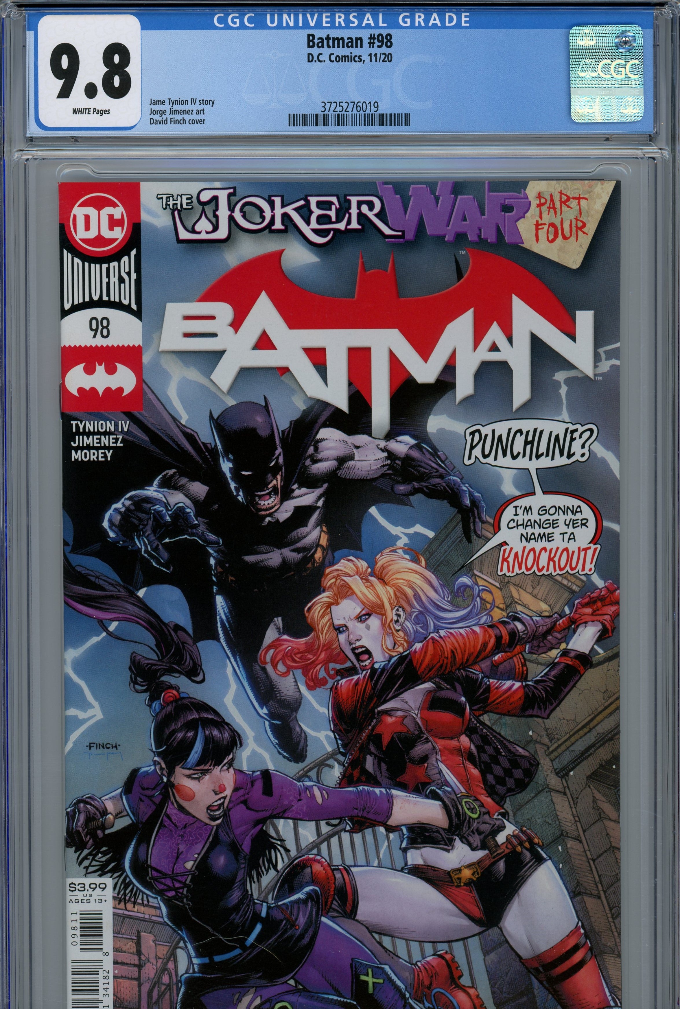 CGC 9.8 Batman DC Comics 2020/11 #98