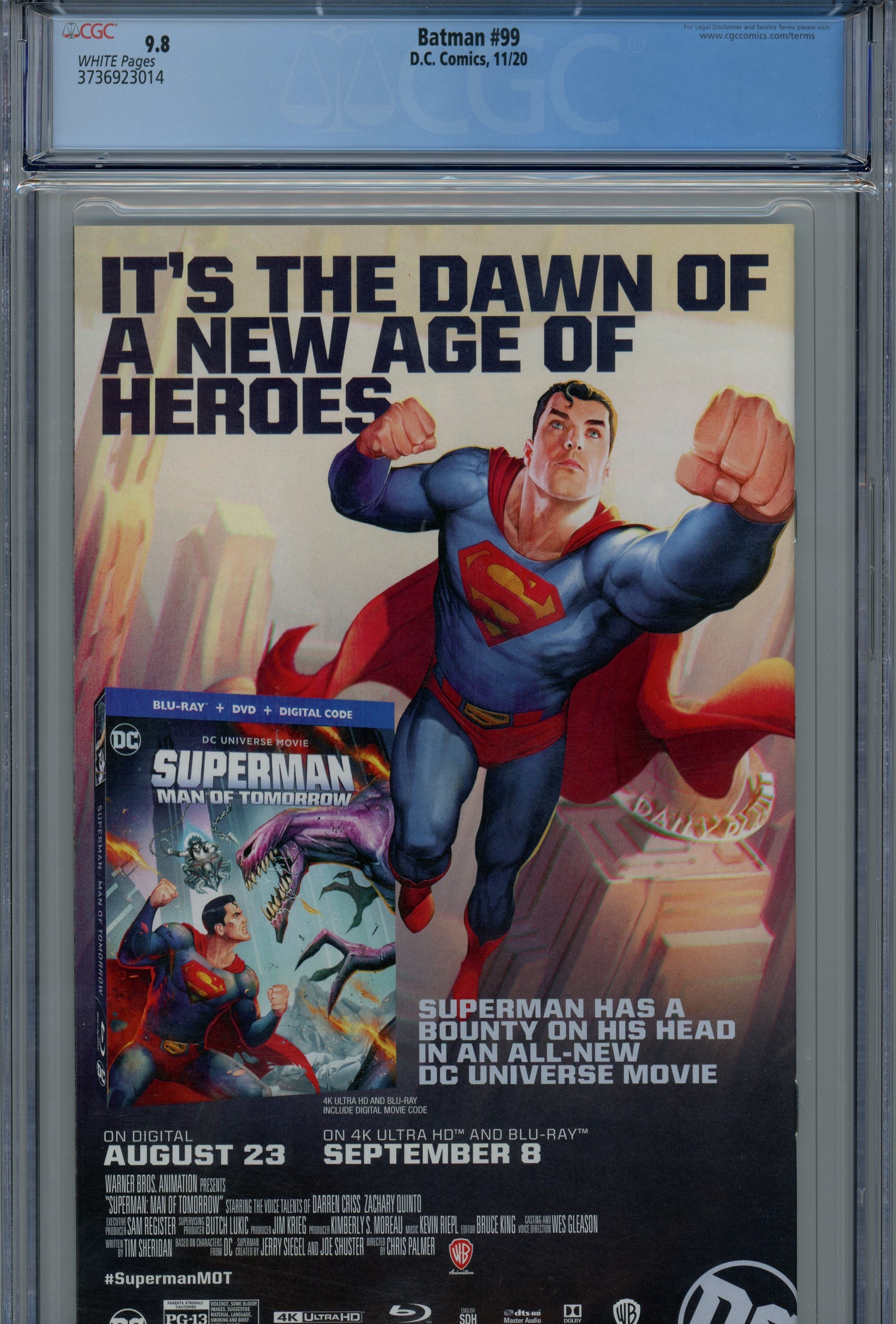 CGC 9.8 Batman The Joker war part five DC Comics 2020/11 #99