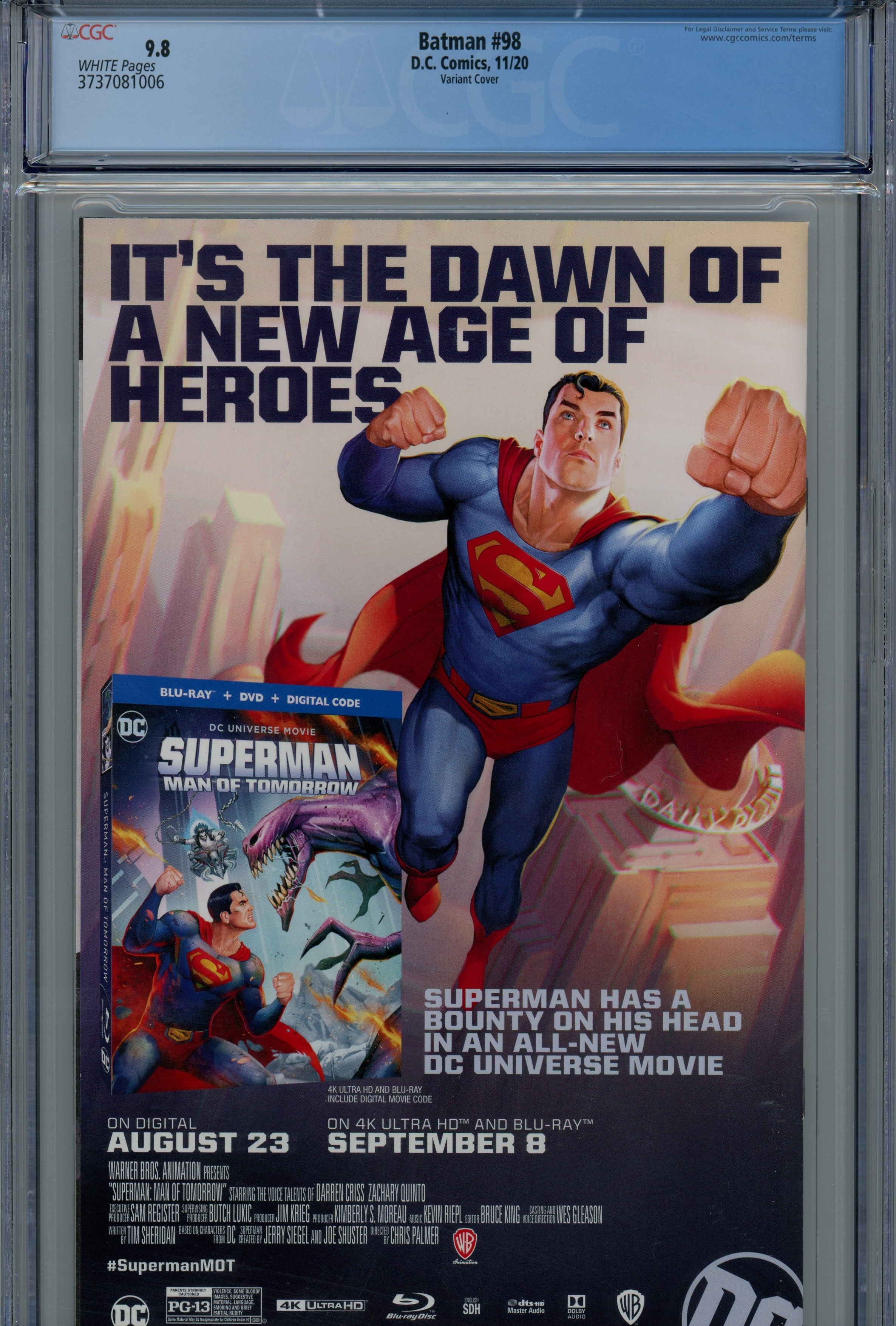 CGC 9.8 Batman The Joker DC Comics 2020/11 #98