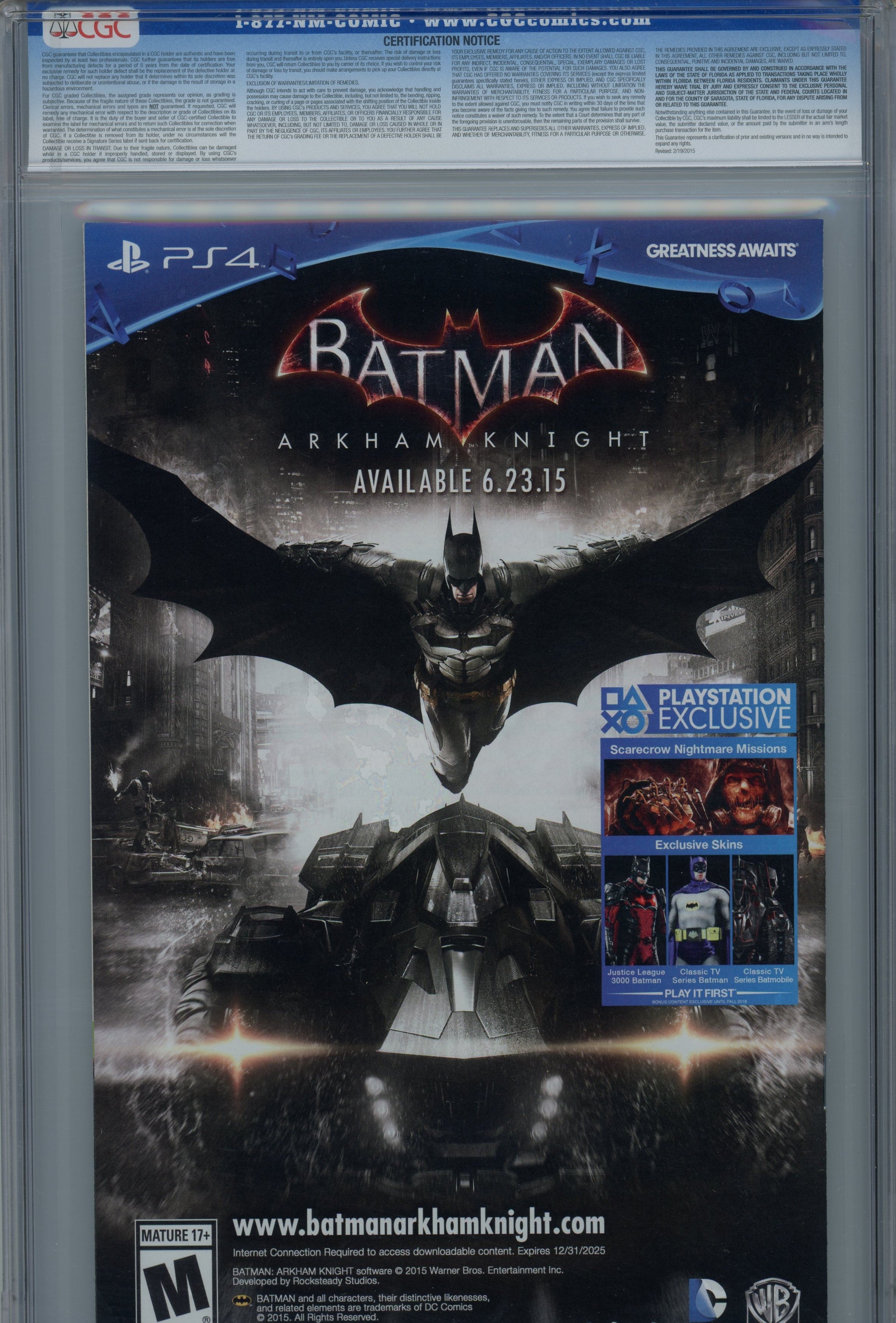 CGC 9.8 Batman Dectective comics 2015/08 #41