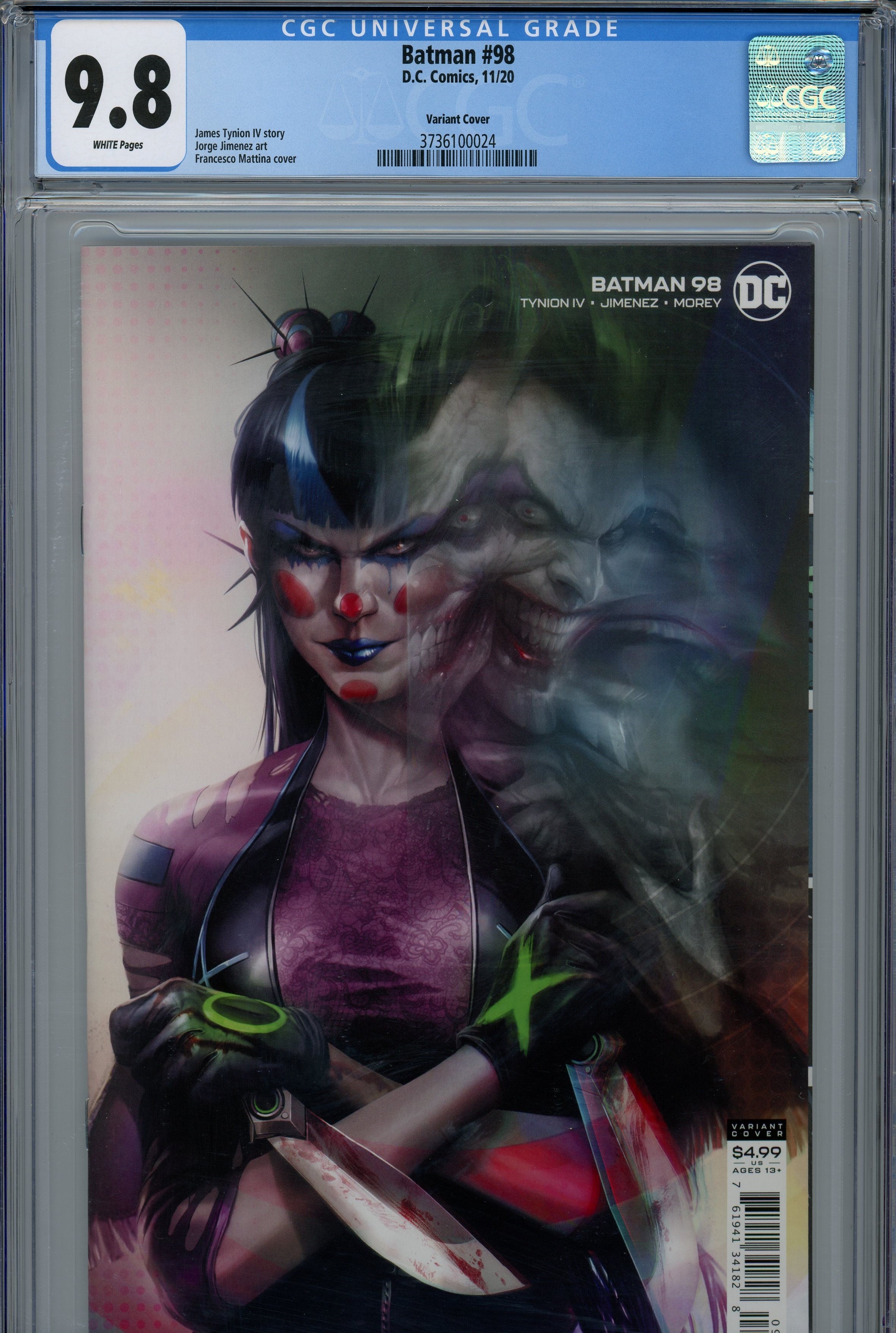 CGC 9.8 Batman Dectective comics 2020/11 #98