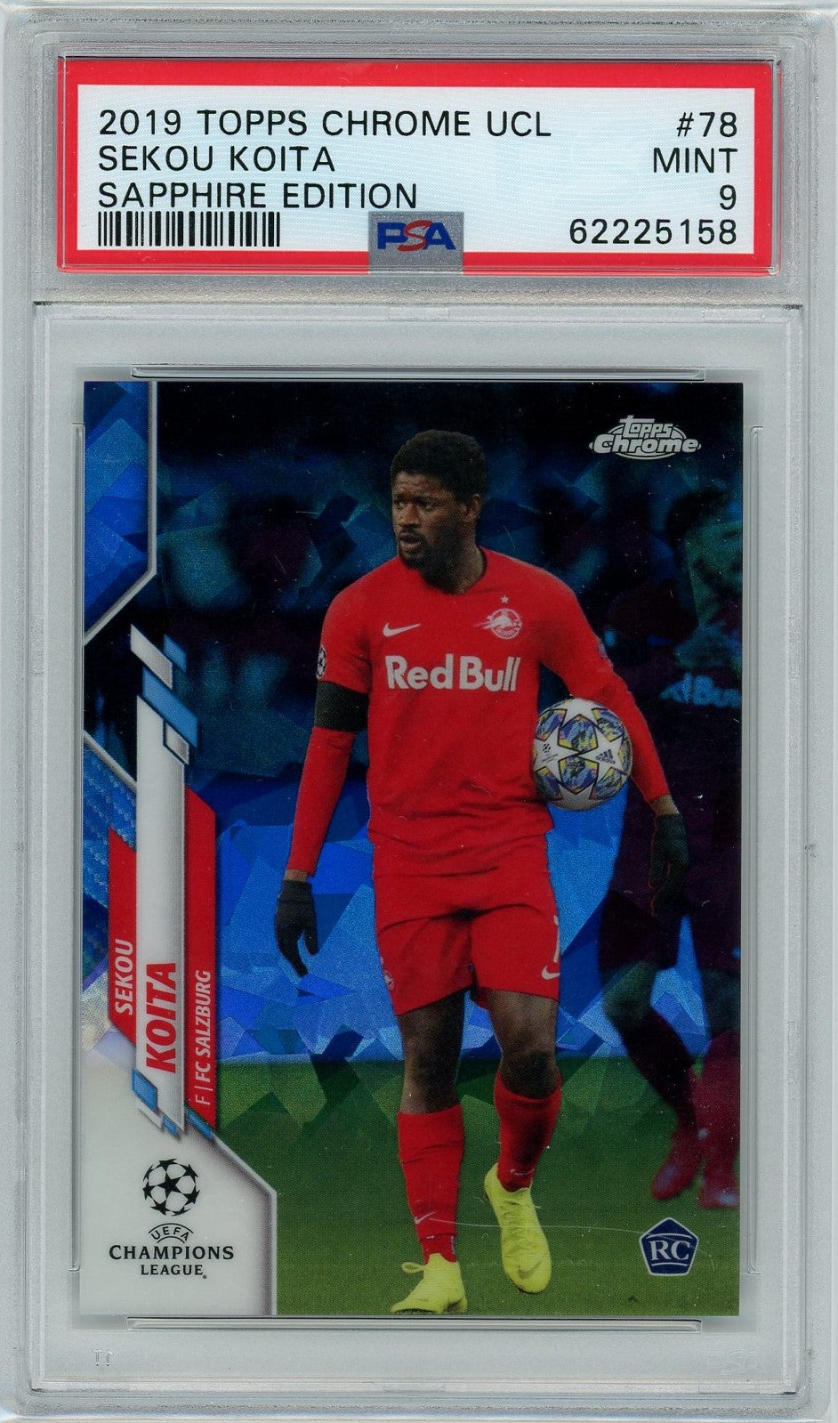 PSA 9 Sekou Koita // 2019-2020 Topps Chrome UCL // Sapphire Edition #78
