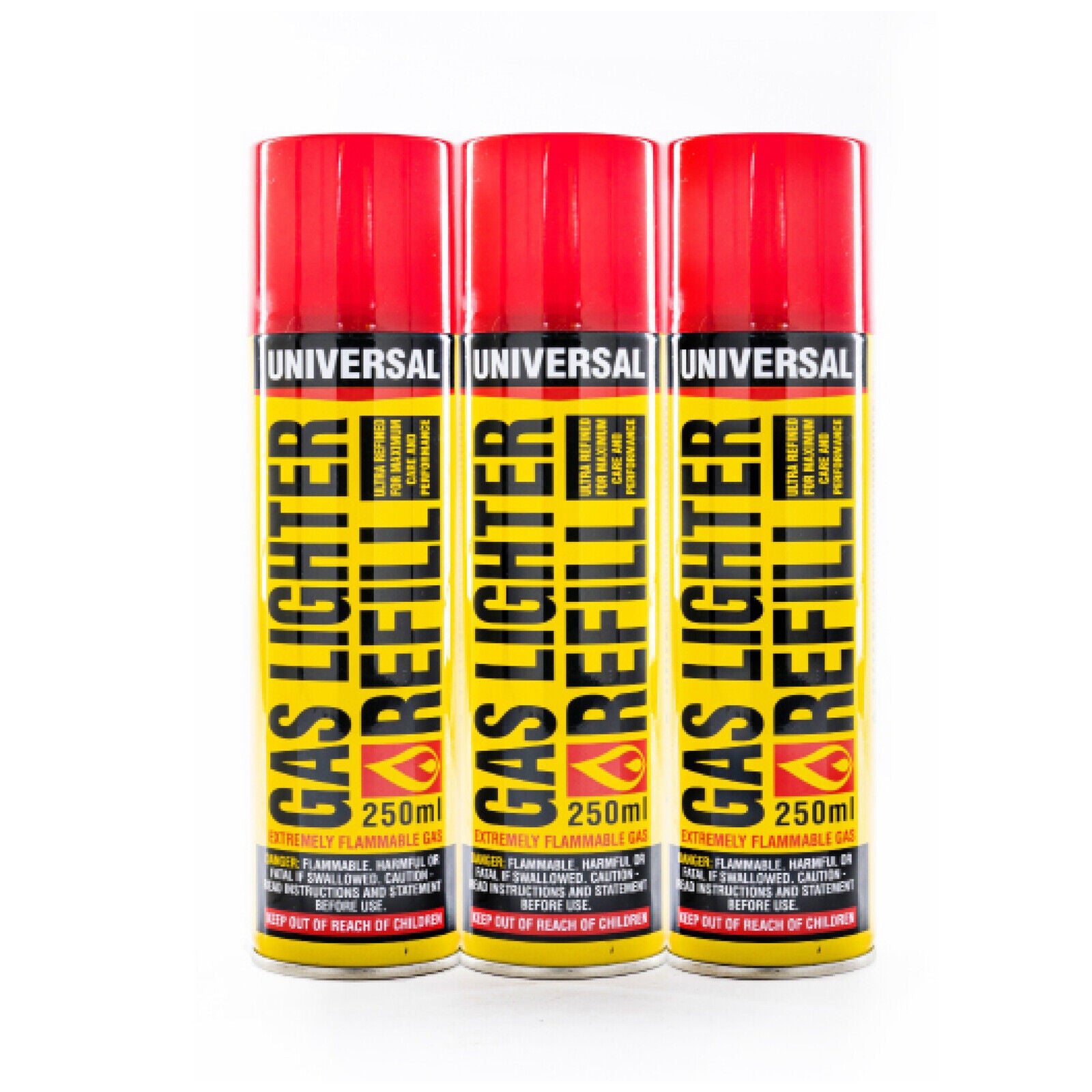 3PCE Butane Gas Lighter Refill 5 Changeable Nozzle Attachments