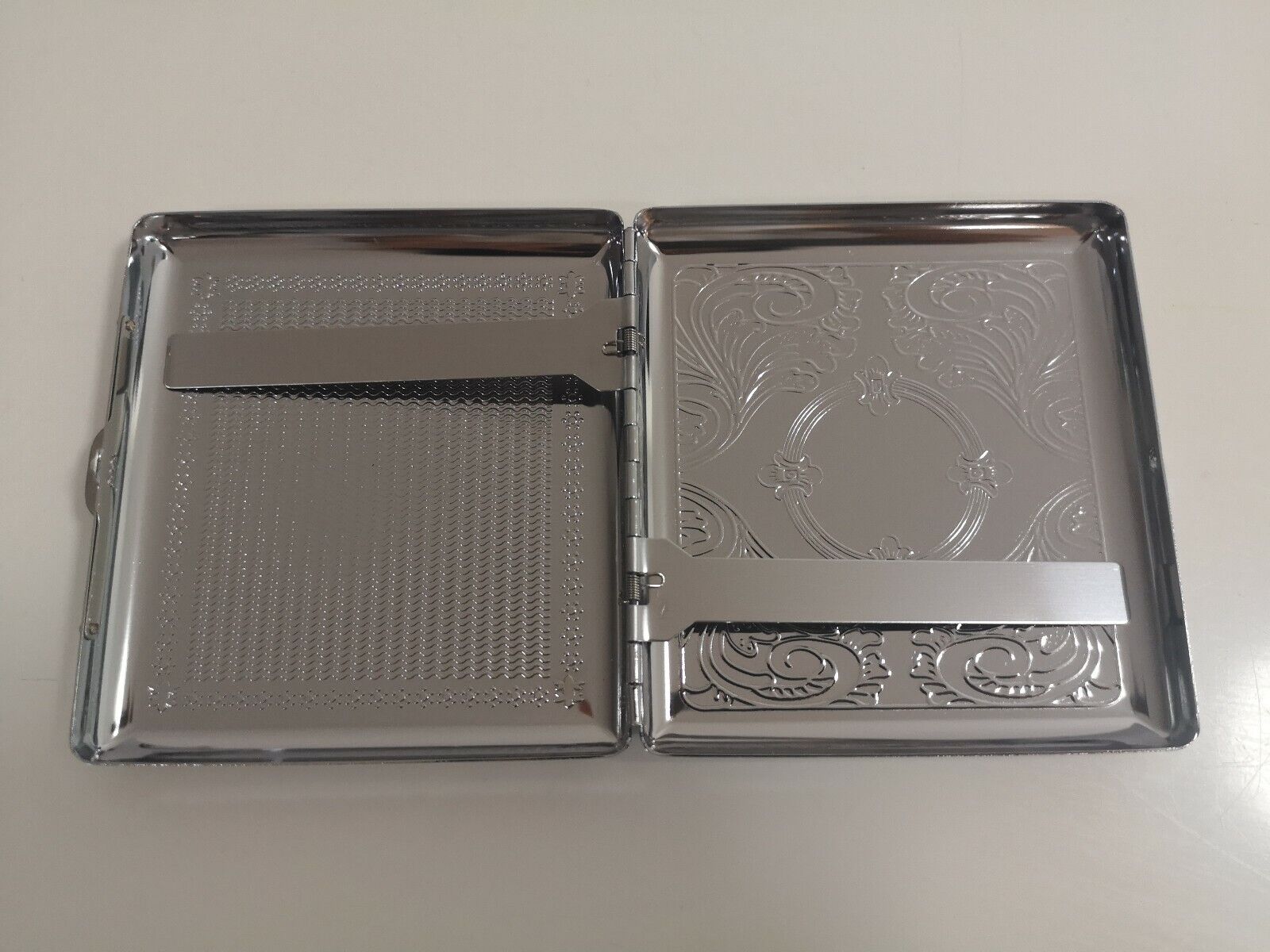 Stainless Steel Silver Cigarette Case Tobacco Pocket Pouch Holder Box Cigar