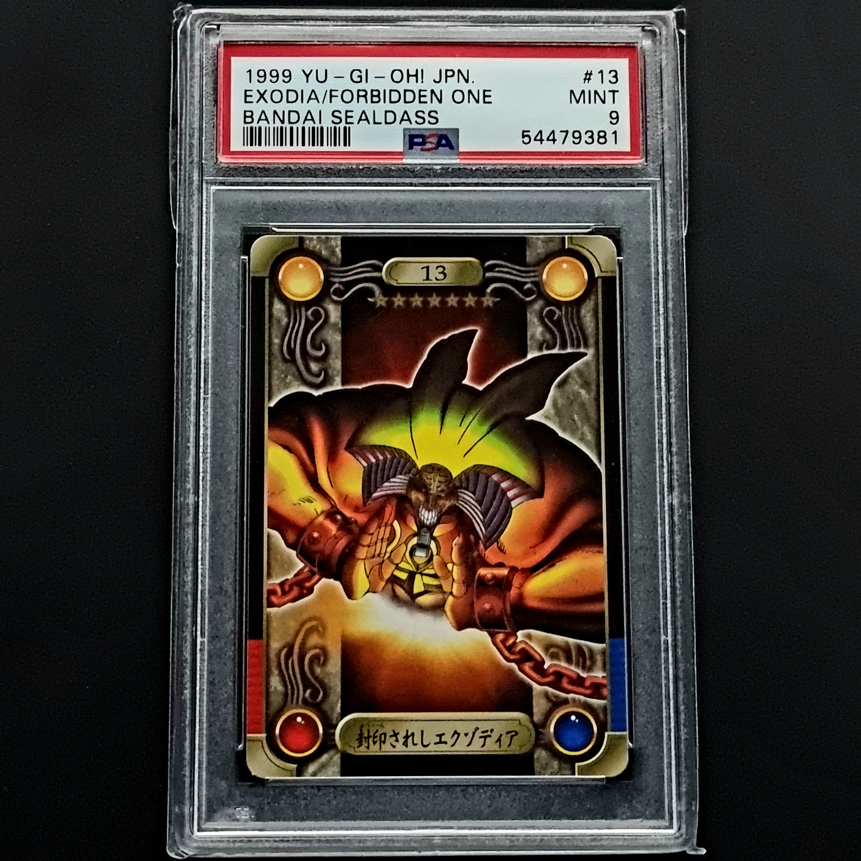 PSA 9 Exodia the forbidden one // 1999 Yugioh Japanese // Bandai Seald PSA 9 Exodia the forbidden one // 1999 Yugioh Japanese // Bandai Seald