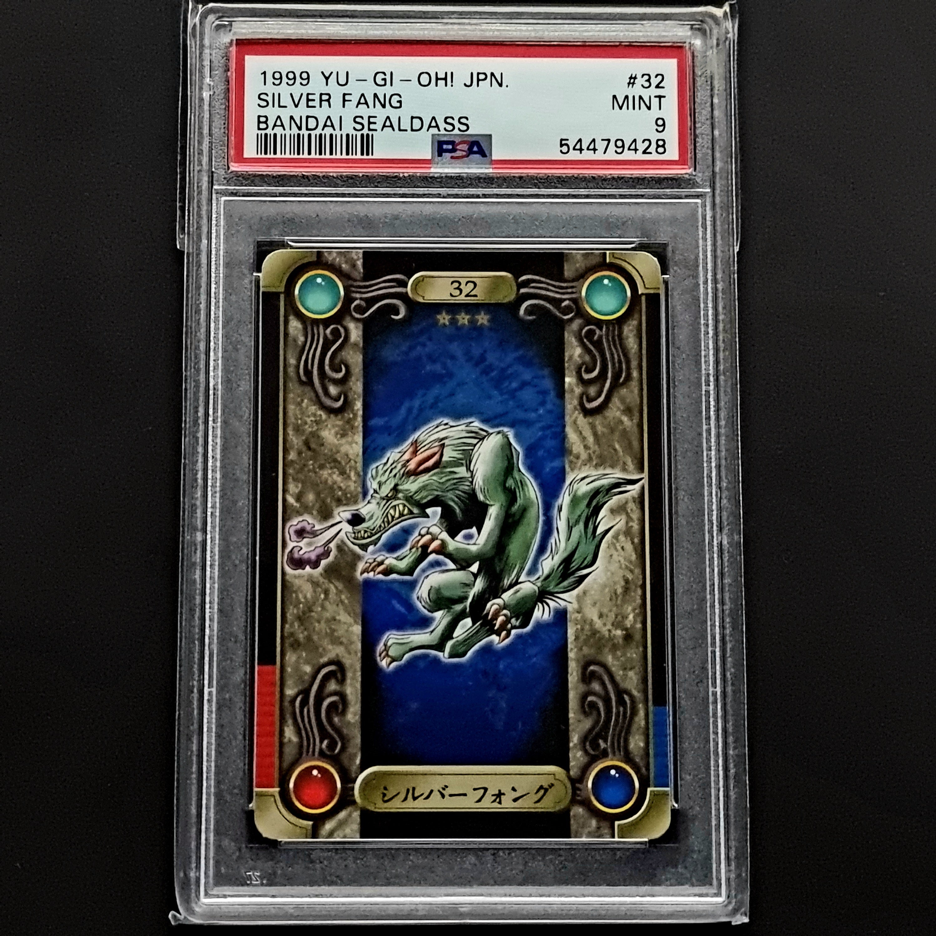 PSA 9 Silver Fang // 1999 Yugioh Japanese // Bandai Sealdass PSA 9 Silver Fang // 1999 Yugioh Japanese // Bandai Sealdass