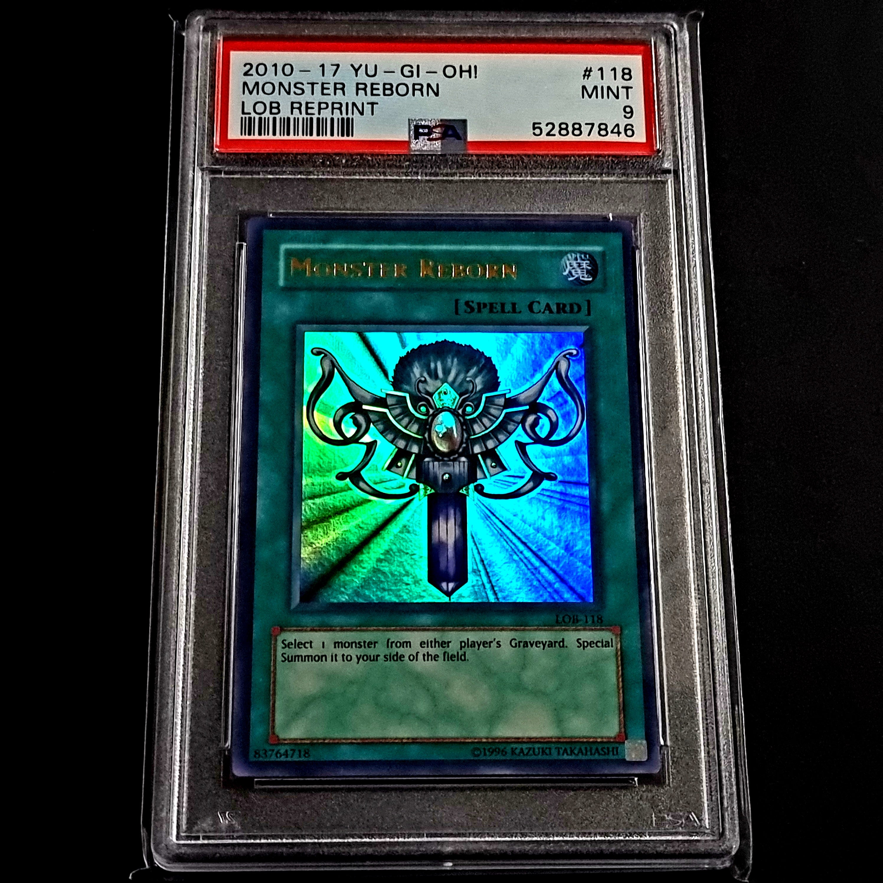 PSA 9 Mint Monster Reborn // LOB Reprint // 2010-2017 Yugioh PSA 9 Mint Monster Reborn // LOB Reprint // 2010-2017 Yugioh