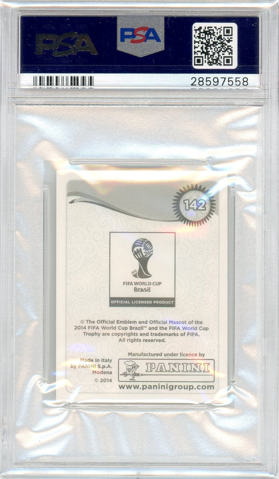 PSA 10 Dirk Kuyt // 2014 Panini World Cup Stickers #142