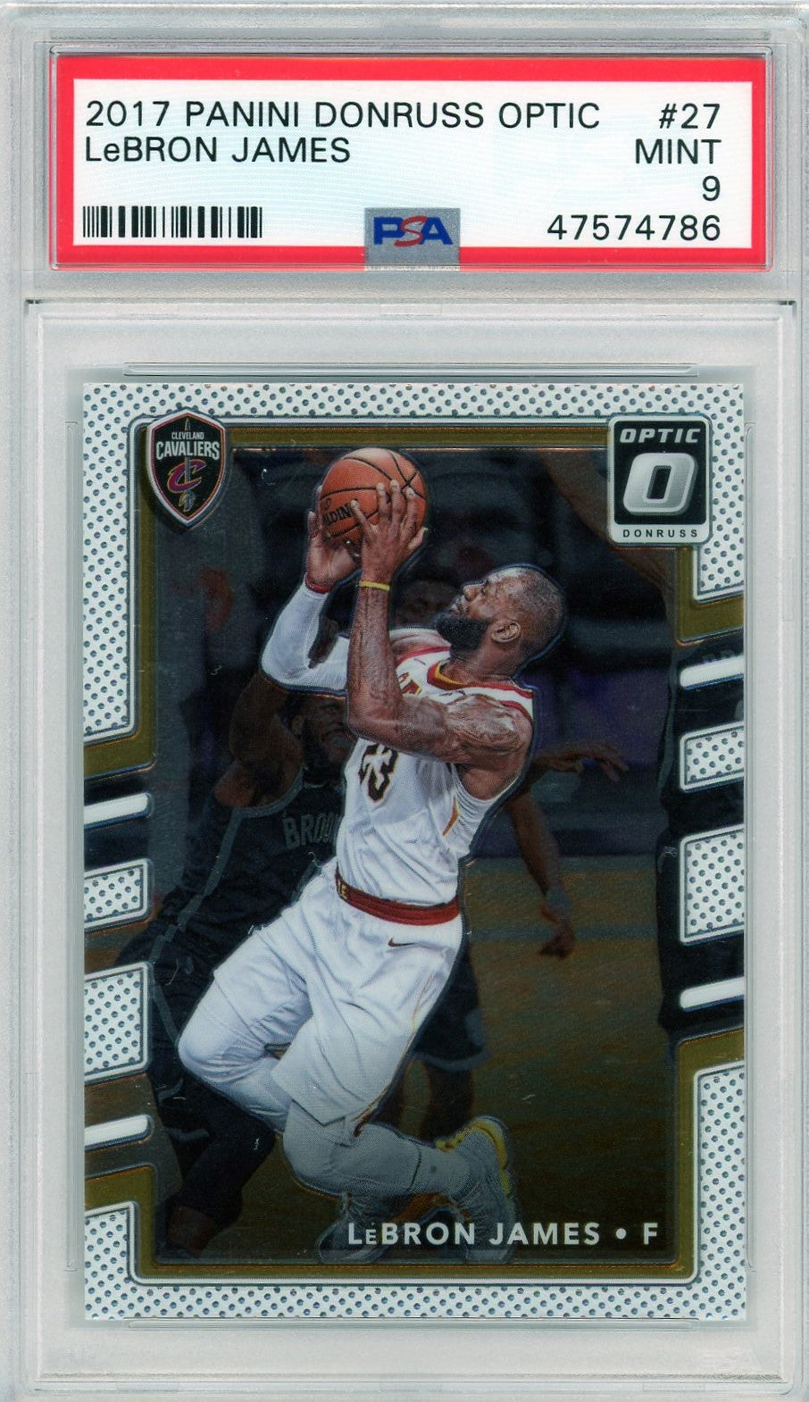 PSA 9 Lebron James // 2017 Panini Donruss Optic