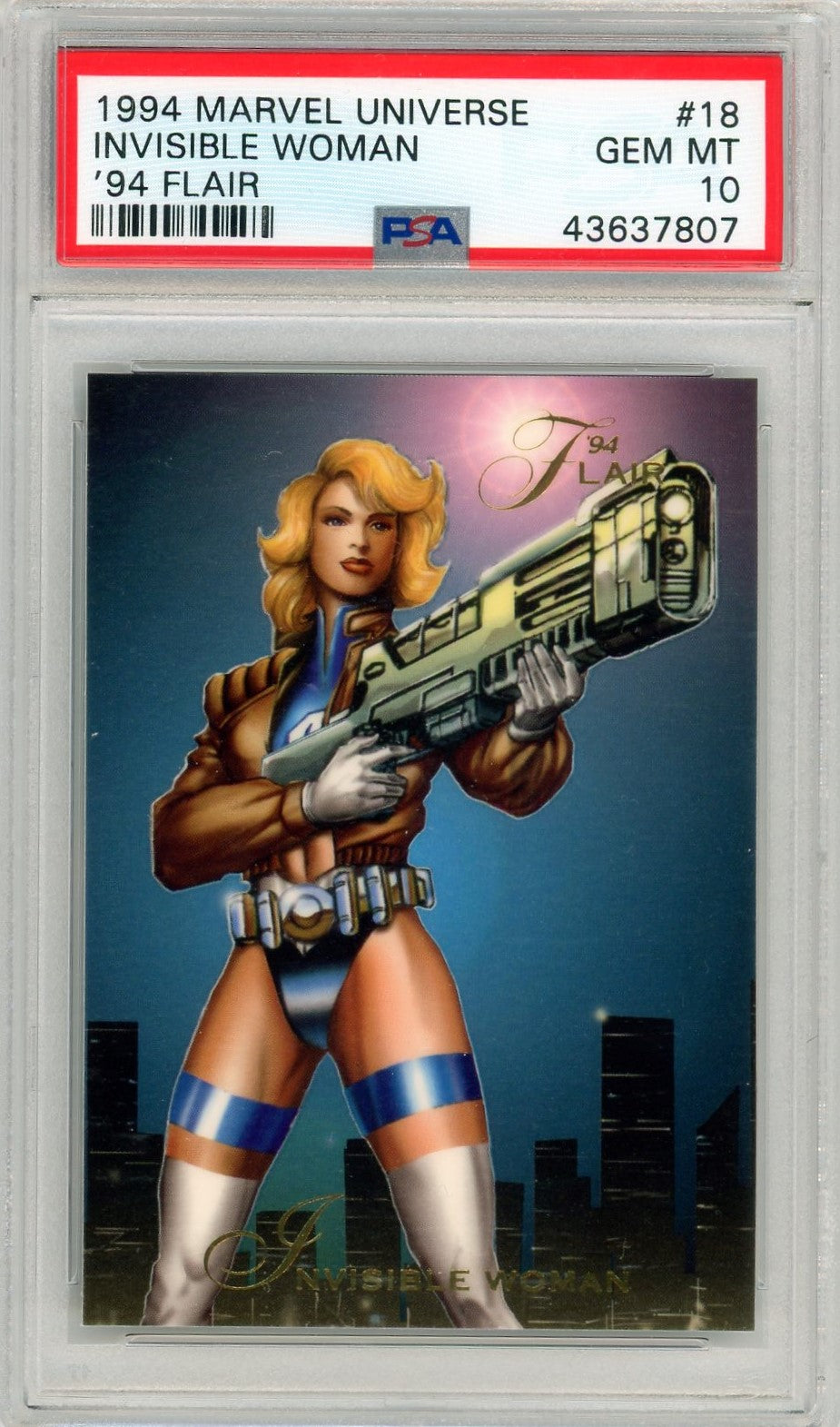 PSA 10 Invisible Woman // 1994 Marvel Universe // 94 Flair Gem mint