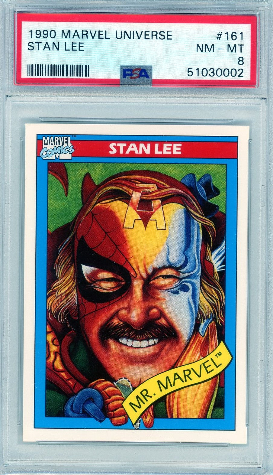 PSA 8 MR Marvel // Stan Lee // 1990 Marvel Universe #161