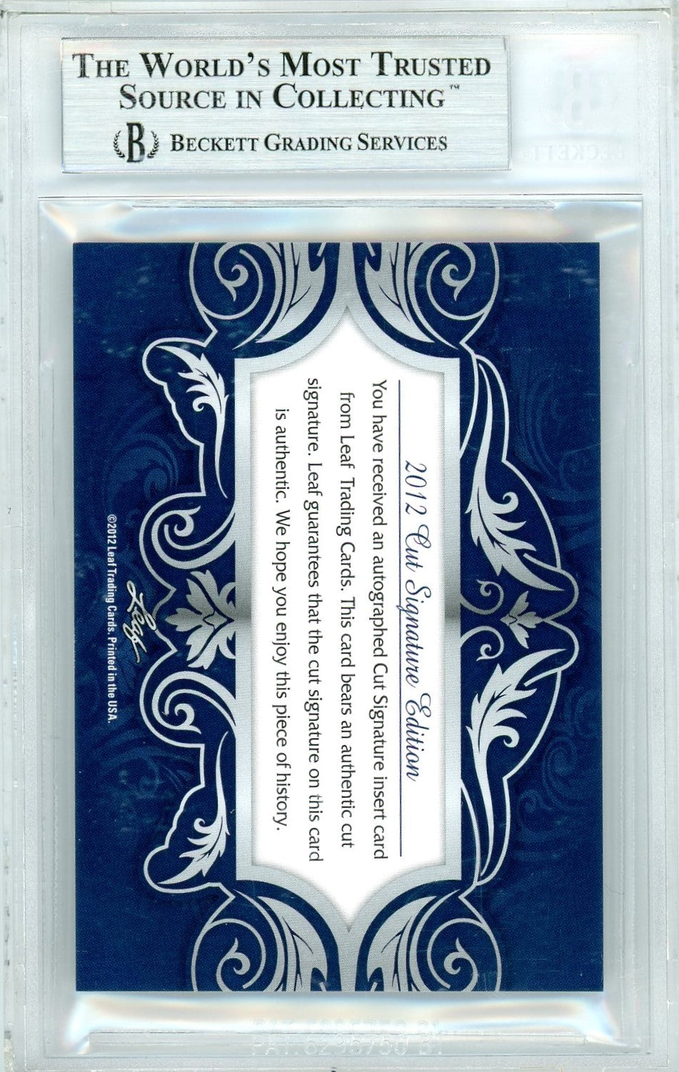 Beckett Signature Charlie Sheen // 9 of 10 // Two and a half men // 2021 Leaf cut signature edition