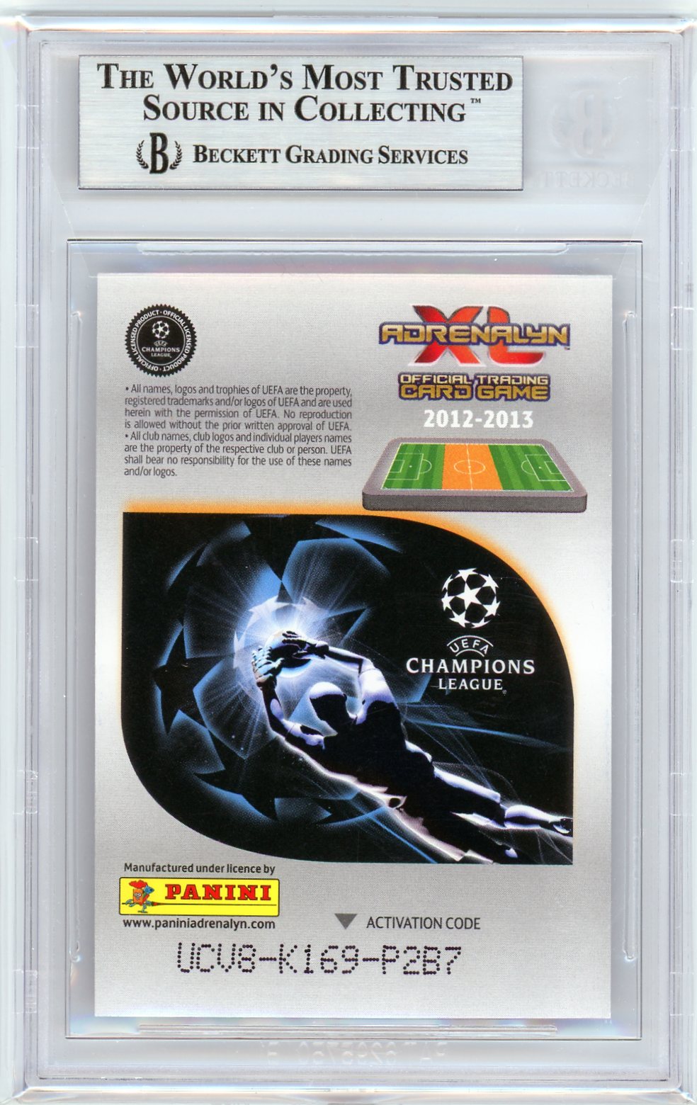 Beckett Bastian Schweinsteiger authetic autograph // Uefa Champions league // 2012-2013 Adrenalyn YN XL #49