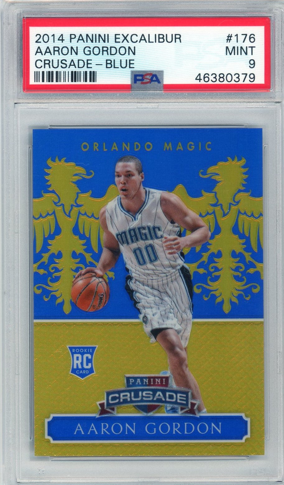 PSA 9 Aaron Gordon 089/149 🔥 // 2014 Panini Excalibur // Crusade Blue #176 // Rookie card