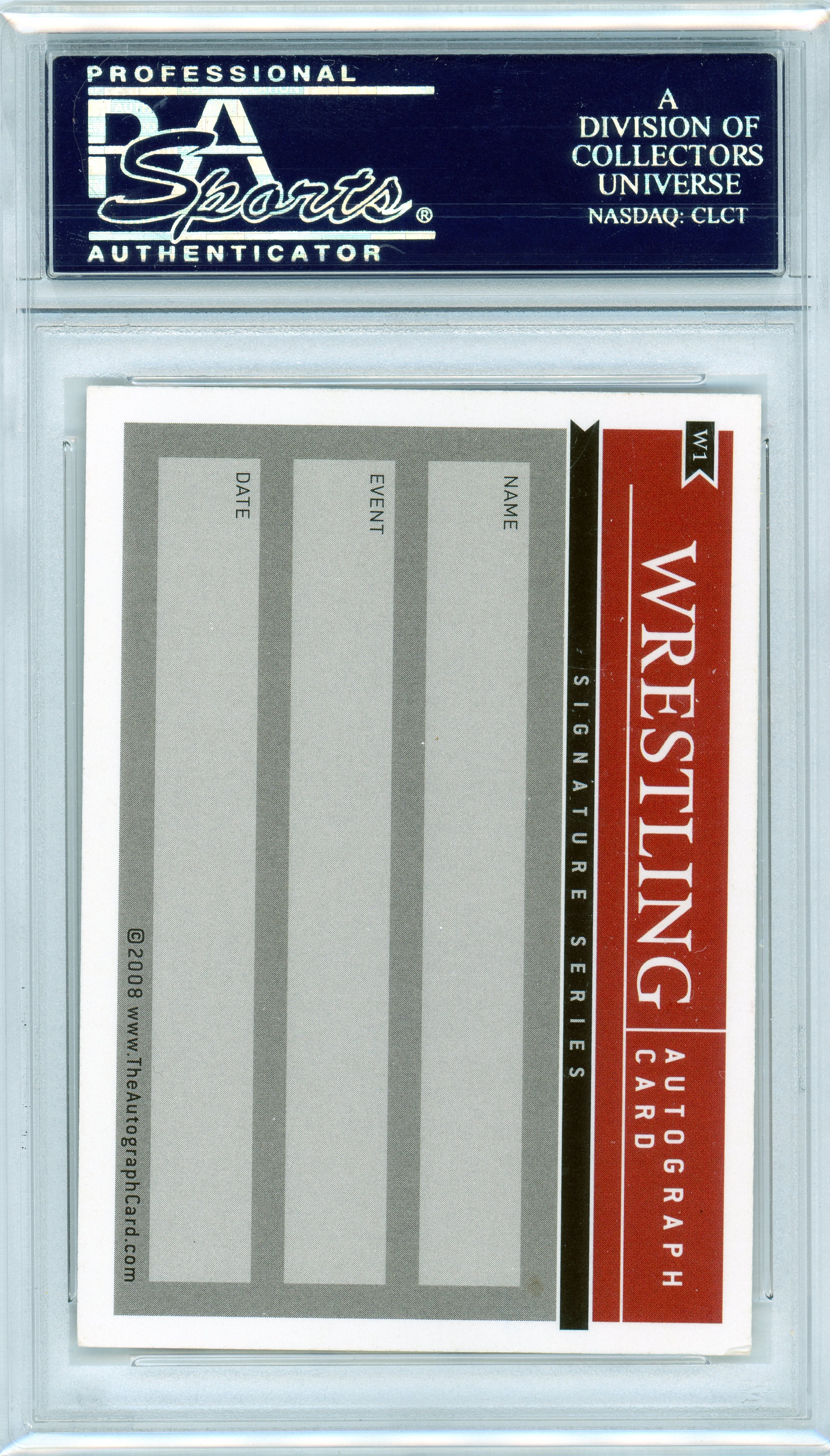 PSA Kurt Angle WWE on card autograph // Trading card