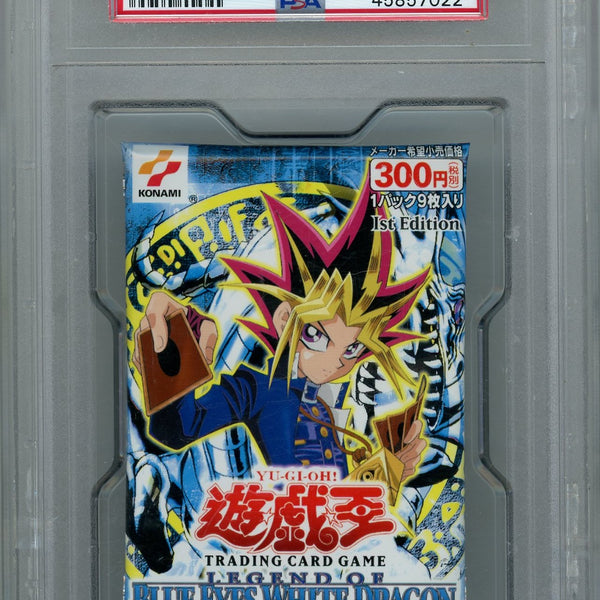 PSA 10 Blue eyes white dragon booster pack encapsulated // 2002 Konami PSA 10 Blue eyes white dragon booster pack encapsulated // 2002 Konami
