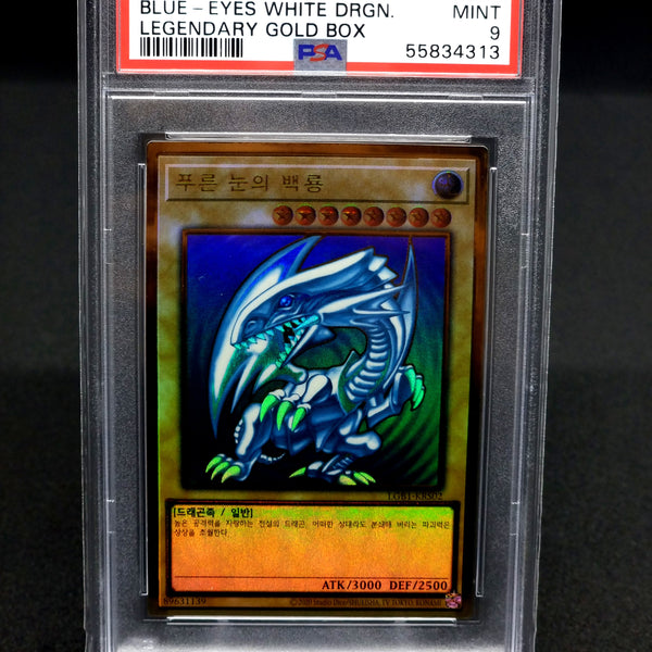 PSA 9 Blue eyes white dragon // 2020 Korean Legendary Gold Box